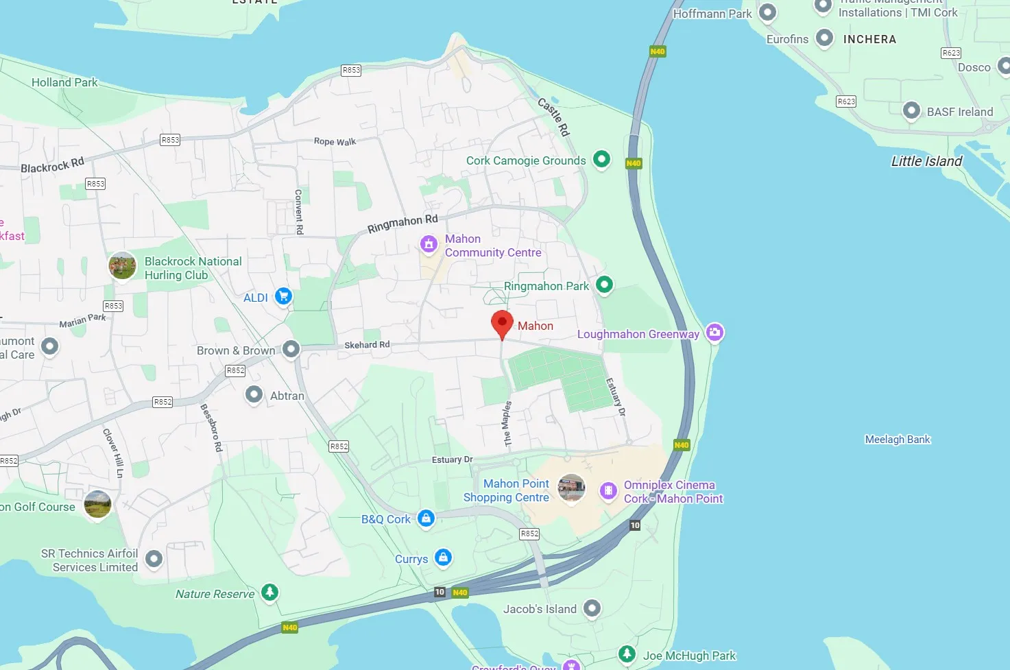 Mahon Cork Map