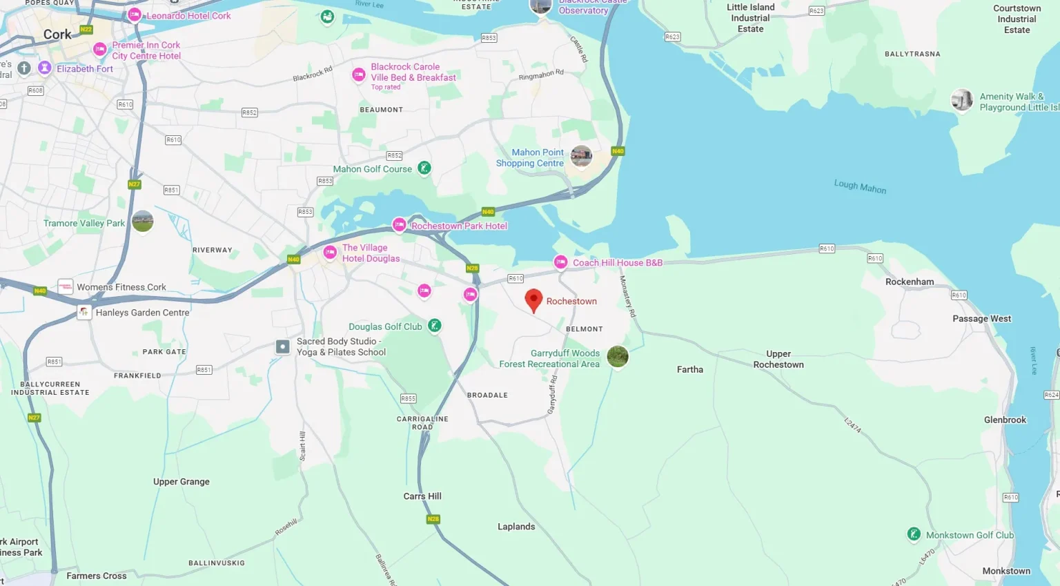 Rochestown Cork Map